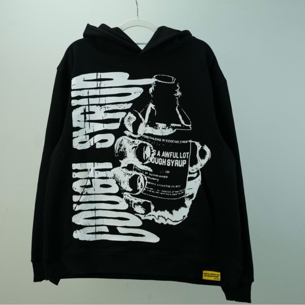 Black Graphic Hoodie
